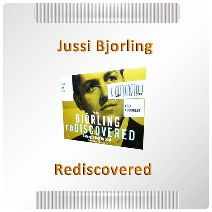 CD Musik Ex Koleksi Pribadi - Jussi Bjorling - Rediscovered