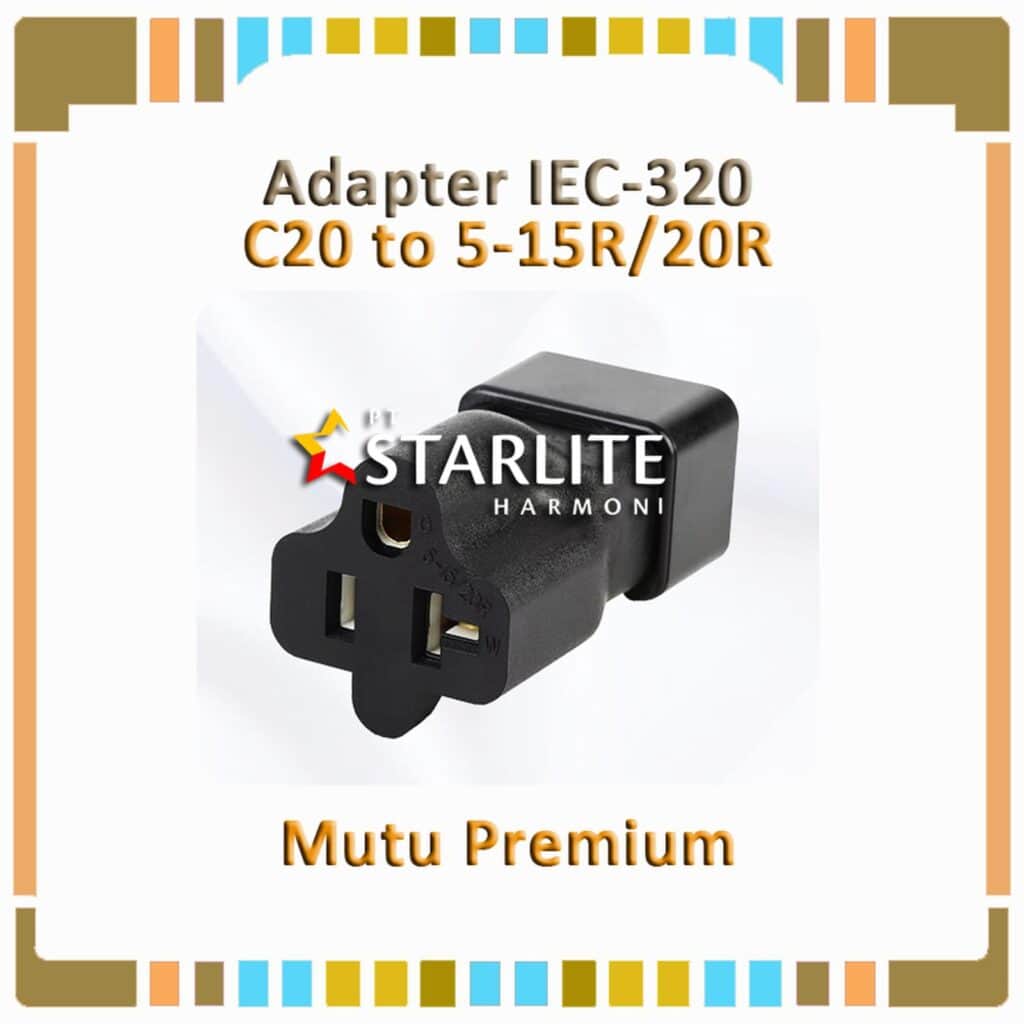 Adapter IEC320 C20 to 5-15R/20R, IEC C20 to Nema 5-15/20R Socket Converter C20 TO 5-20R