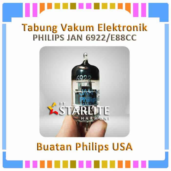 Tabung Vakum Elektronik PHILIPS JAN 6922E88CC