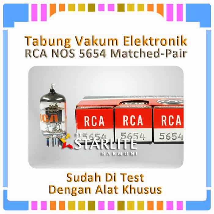Tabung Vakum Elektronik RCA NOS 5654 Matched-Pair