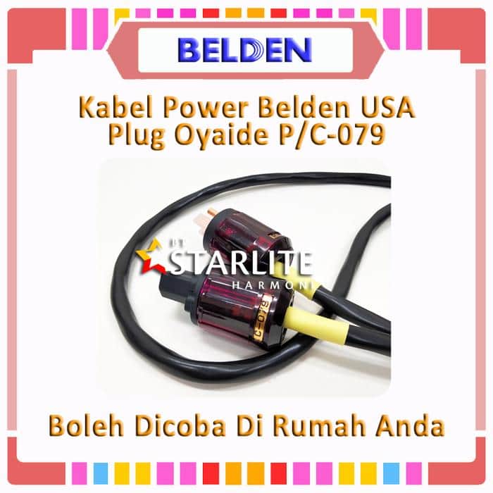 Audio Power Plug Belden USA, Steker Amerika Oyaide P/C-079