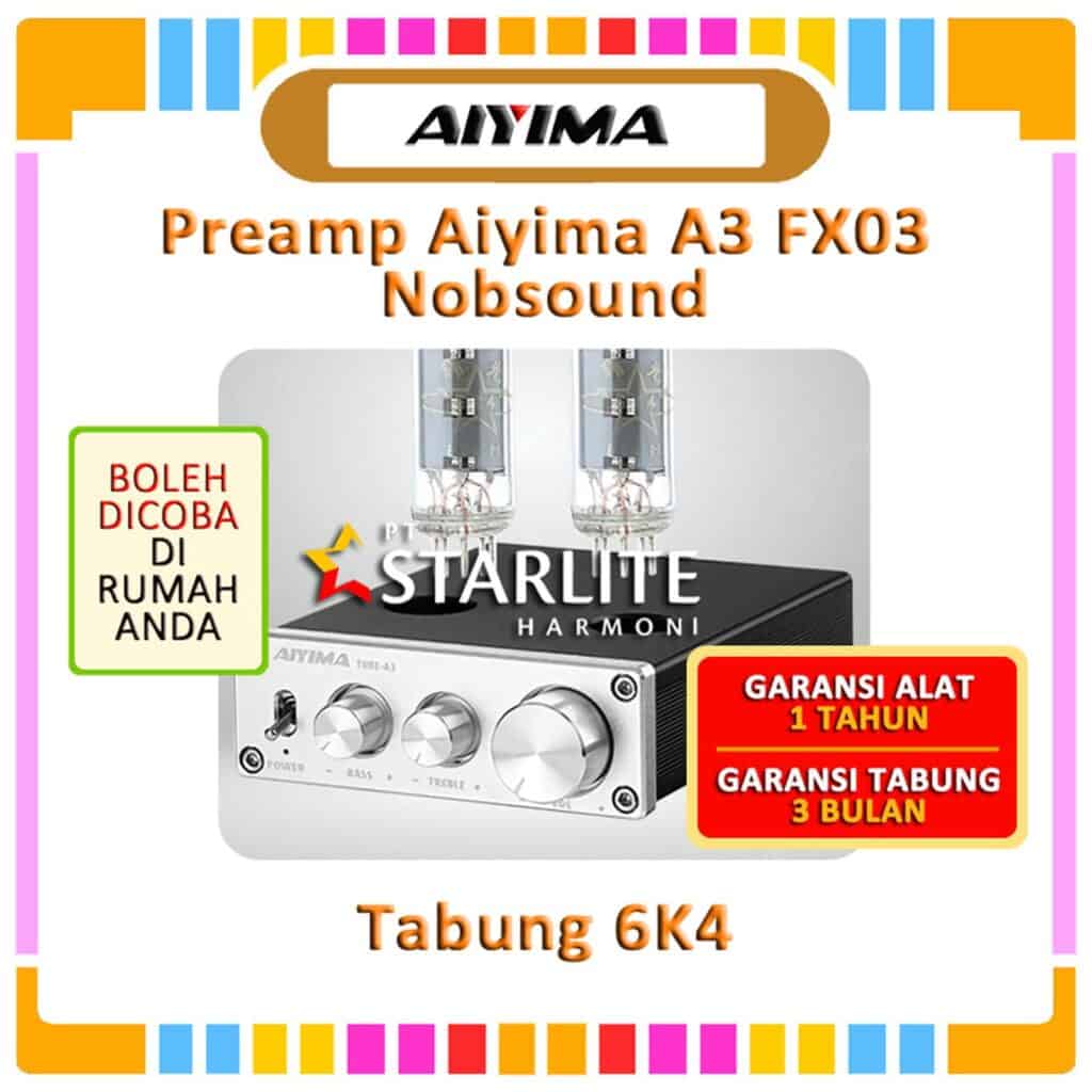 Preamp tabung 6K4 FX Audio FX-03 / AIYIMA A3 / Nobsound