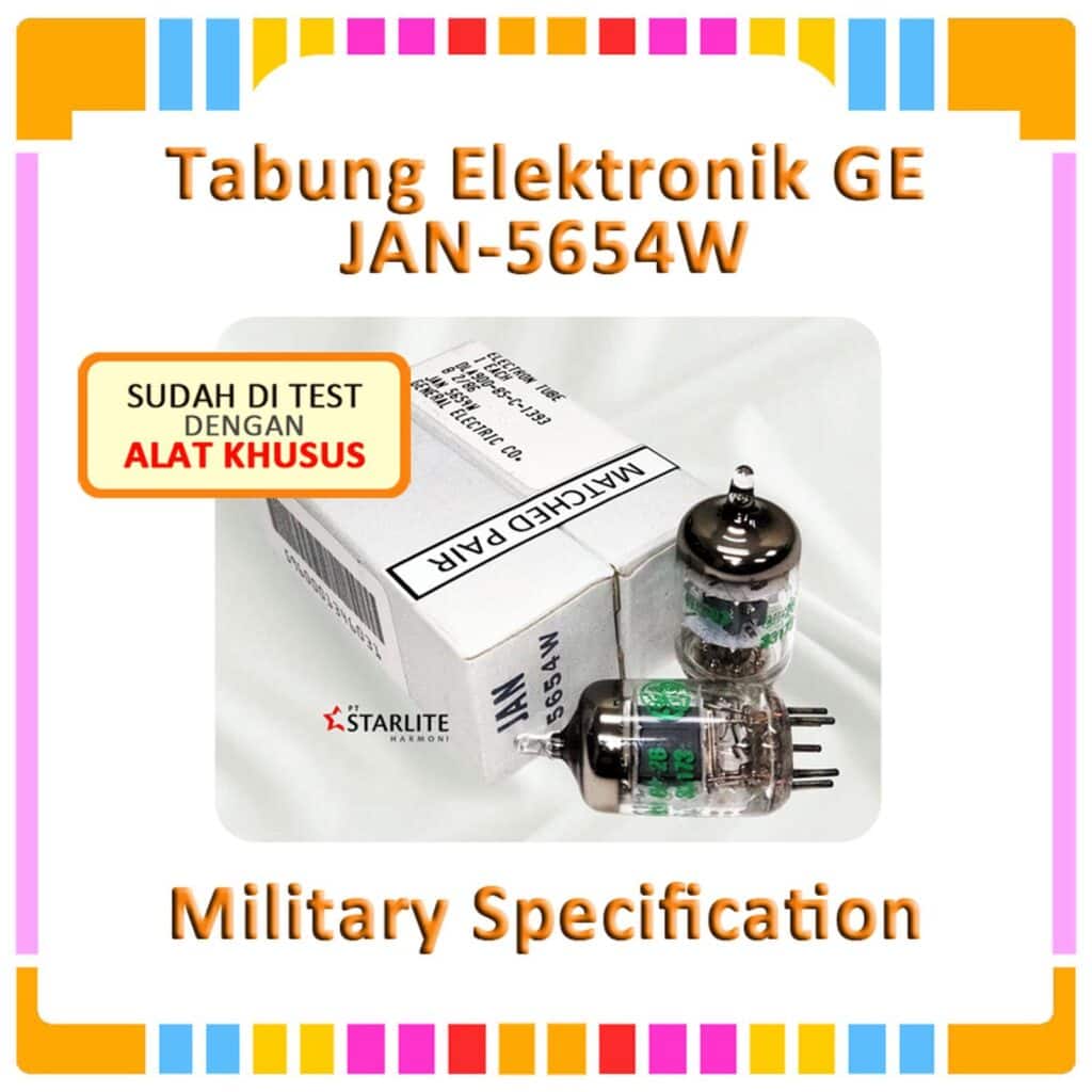 Tabung Vakum Elektronik GE JAN5654W - Matched-Pair