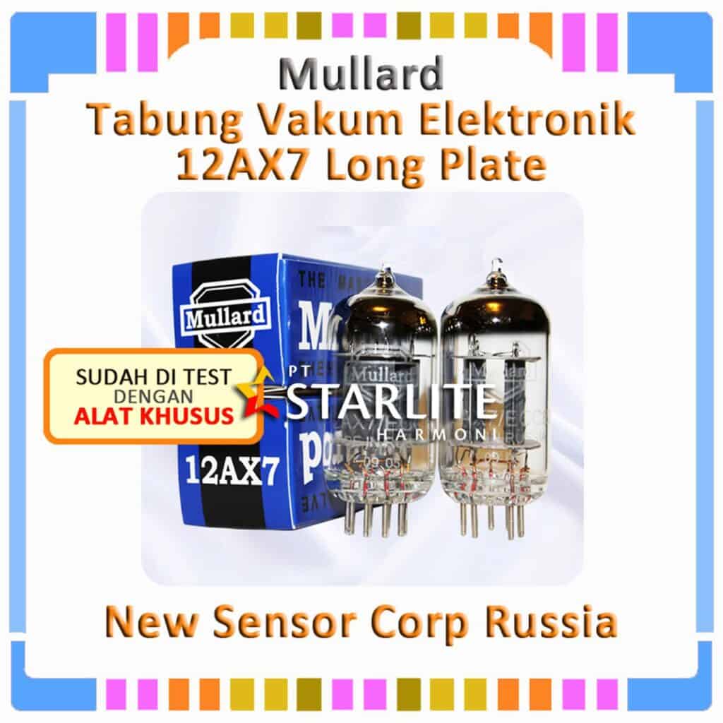 Tabung Vakum Elektronik MULLARD Reisssue 12AX7 ECC83 Long Plate