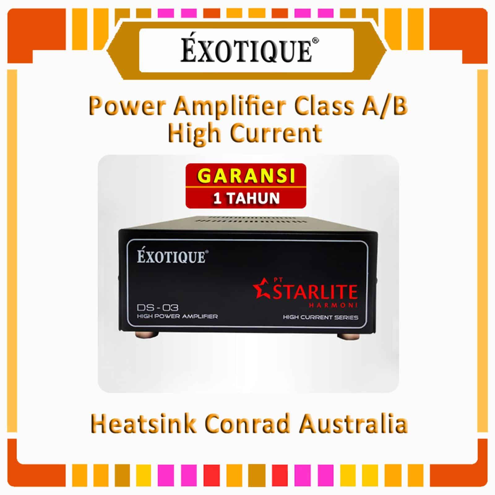 High Current Power Amplifier Exotique Class A/B