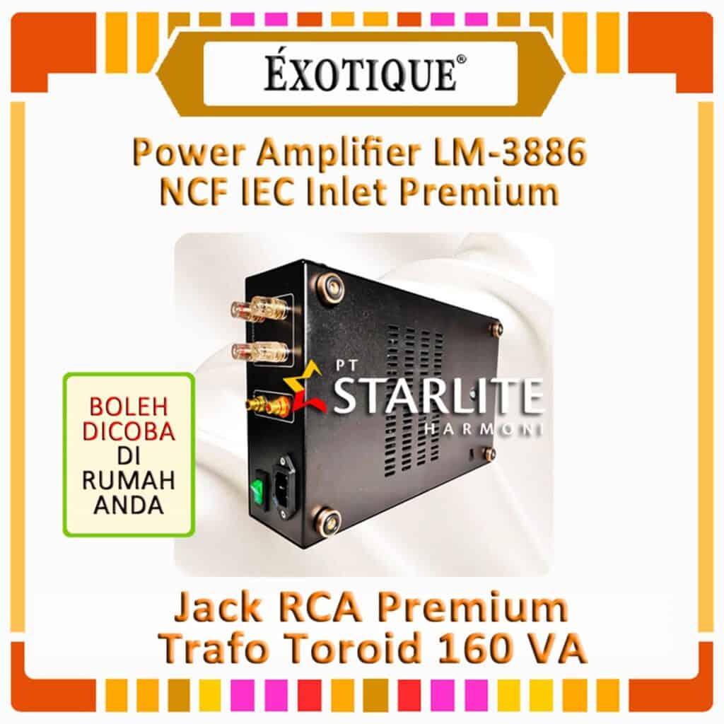 Power Amplifier Exotique LM3886, 65 watt (RMS), 4 ohm