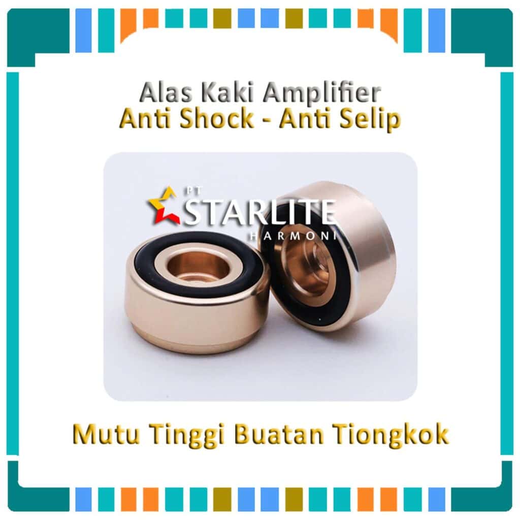 Alas Kaki Amplifier, Anti Shock, Anti Selip, Solid Aluminium - Harga per Buah