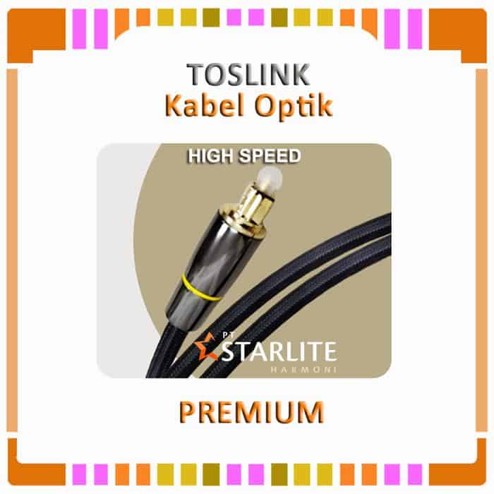 Kabel Optik Toslink Premium - Toslink Optical Cable - High Speed 10 Gbps
