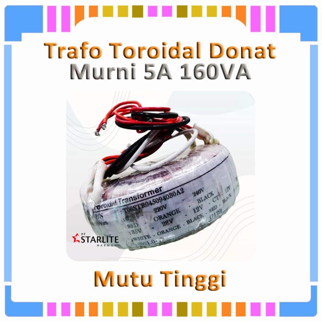 Transformer Toroidal Trafo Donat murni 7,5A 250 VA