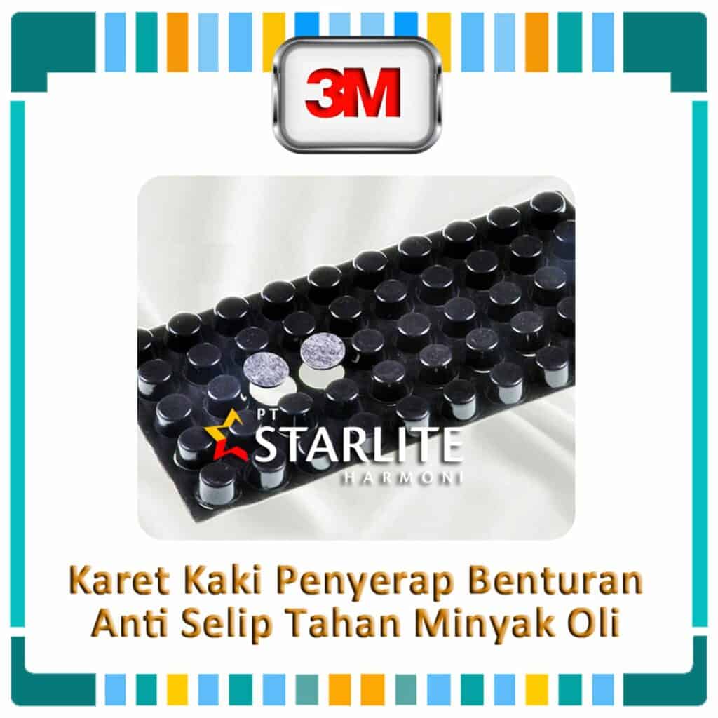 3M USA Round Thick Rubber Feet / Kaki Karet