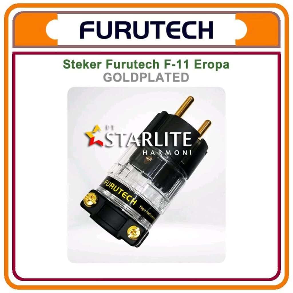 Steker Audio Power Plug Furutech F-11 Cu Gold Plated